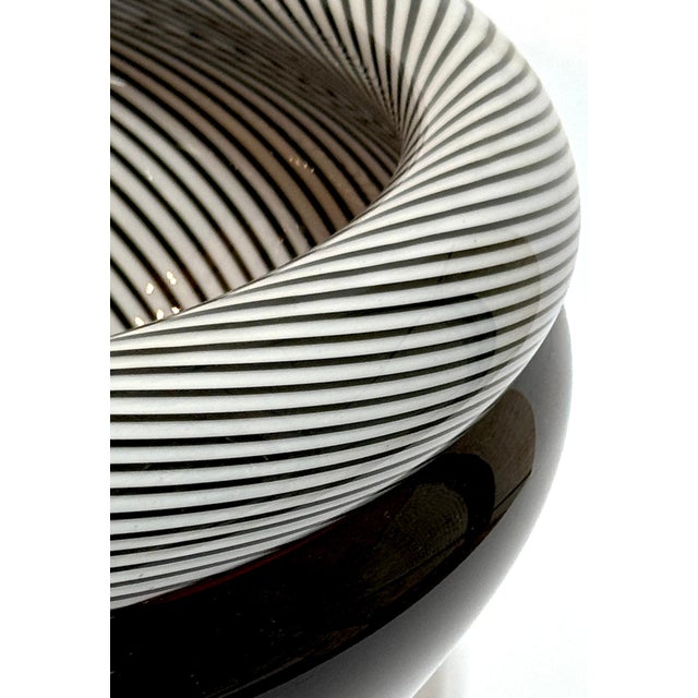 Late 20th Century Lino Tagliapietra Zanfirico Bowl, Signed , #25/100, 1986 For Sale - Image 5 of 11