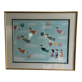 Mid 20th Century Oku Shigeo Okumura Lithograph Signed & Numbered For Sale