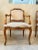 Set of 4 Rococo ,French Provincial , traditional French Louis XV Style fauteuil, arm chairs.
