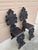 Mid 19th Century Pair of Italian Renaissance Revival Carved Walnut Hall Chairs For Sale - Image 5 of 14