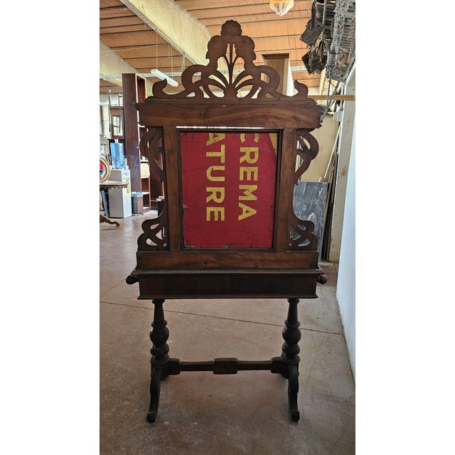 Italian Makeup Dressing Table in Walnut For Sale - Image 5 of 8