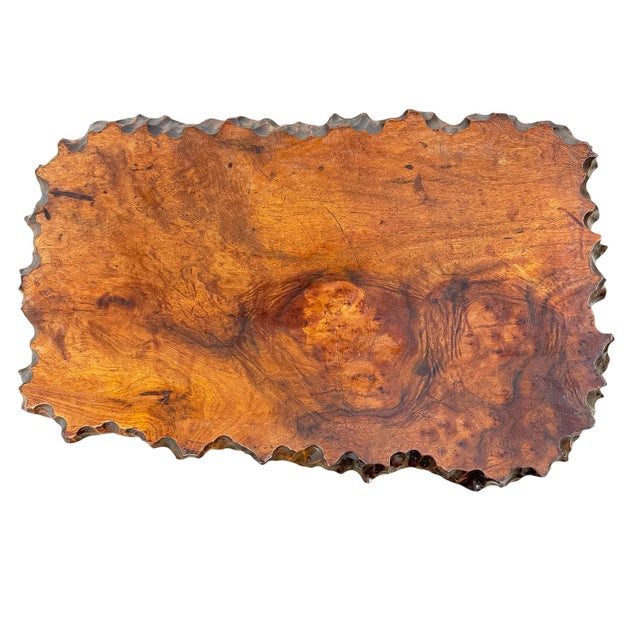 1950s Brutalist Sculptural Camphor Wood Organic Side Table, 1950s For Sale - Image 5 of 10