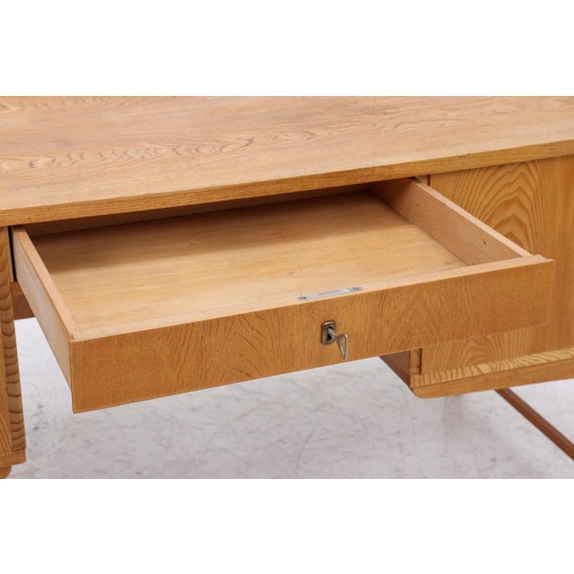 Mid-Century Ash Desk, 1960s For Sale - Image 11 of 18