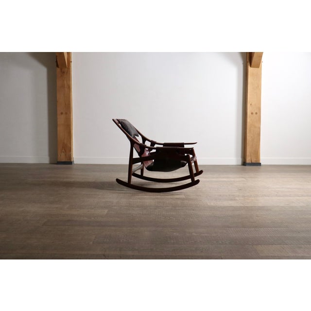 Set of Rocking Chair and Ottoman from Liceu de Artes e Ofícios, Brazil, 1960s For Sale - Image 10 of 18