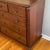 Brick Red 1980s Vintage Durham Furniture Solid Cherry Dresser and Plantation Mirror Saville Row For Sale - Image 8 of 18