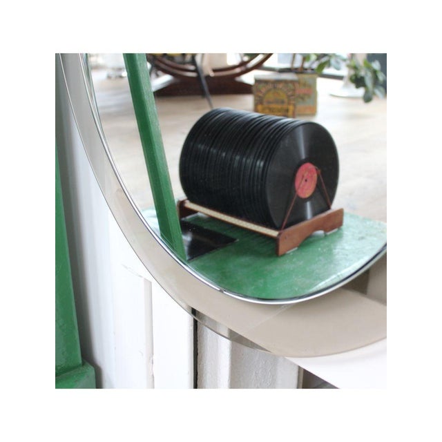 Oval Glass Mirror, 1980s For Sale - Image 4 of 8