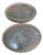 Late 19th Century Cut Crystal Dishes with 800 Sterling Silver Mounts, Germany, Set of 2 For Sale