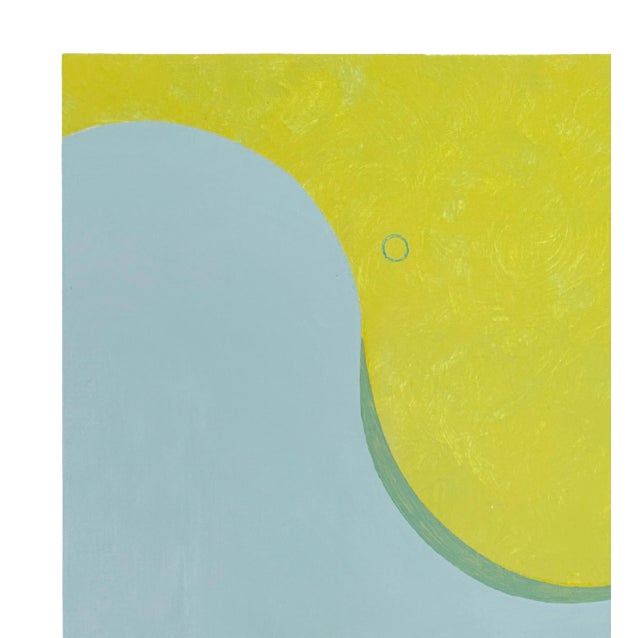 En Route by Emily Bartolone, 2023 Acrylic on Panel, 16h x 12w inches "Stemming from my infatuation with the formal...