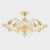 Five-Light Gold Crystal Murano Ceiling Lamp by La Murrina For Sale - Image 3 of 3