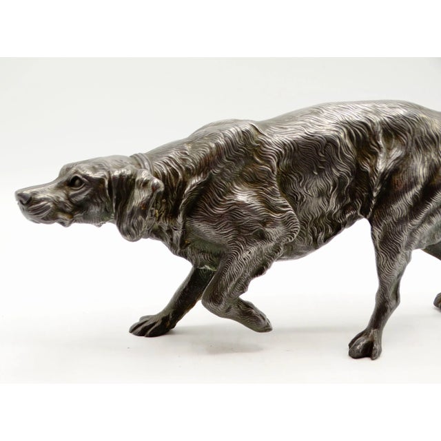 1930s Antique French Sporting Dog Sculpture For Sale - Image 5 of 10