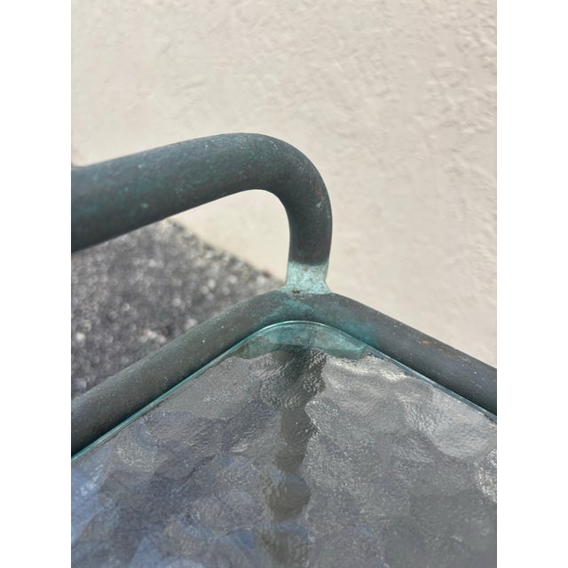 Metal Walter Lamb for Brown Jordan Tubular Bronze Side Table, Circa 1950s For Sale - Image 7 of 7