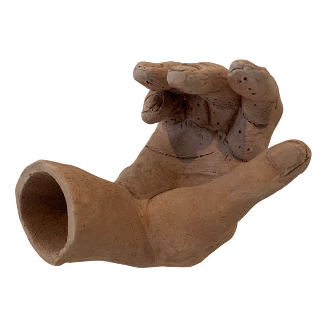 Terracotta Hand Sculpture from J. Gallart For Sale