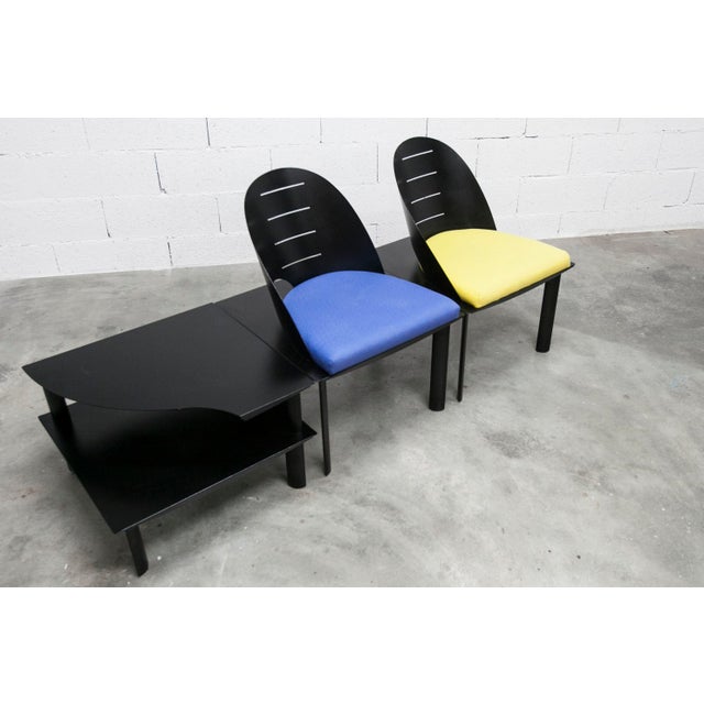 Armchairs and Coffee Table by Patrice Bonneau Genexco, 1980, Set of 3 For Sale - Image 3 of 18