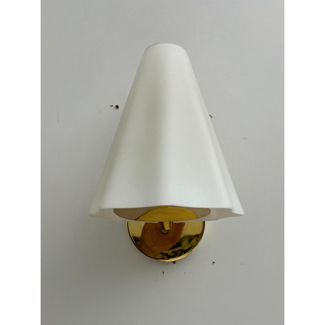 Vintage Double Glass Wall Lights, Italy, 1980s, Set of 2 For Sale - Image 10 of 10