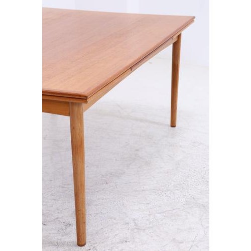 Vintage Extendable Teak Dining Table For Sale - Image 12 of 16