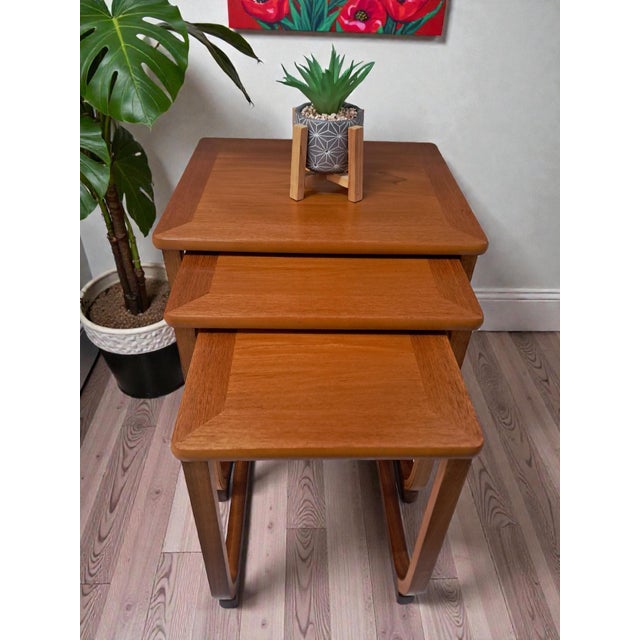 Mid-Century Modern Mid-Century Modern Nesting Tables in Teak by Nathan for Parker Knoll, 1970s, Set of 3 For Sale - Image 3 of 18
