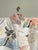 Ivory Japanese Vintage Hand Embroidered Wedding Kimono For Sale - Image 8 of 8
