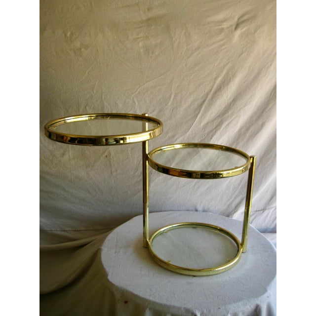 Iconic model of Milo Baughman Style for this lovely small side coffee table , the top moves and give you several options...