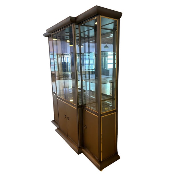 Mid-Century Modern Late 20th Century Design Institute America 3 Part Display Cabinet For Sale - Image 3 of 10