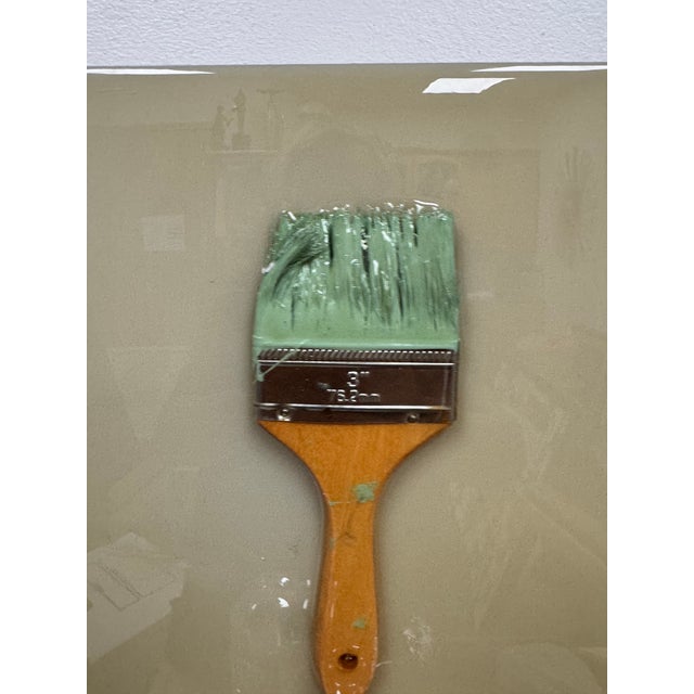 Andy Anh Ha 3d Paintbrush High-Gloss Wood Panel For Sale In Miami - Image 6 of 12