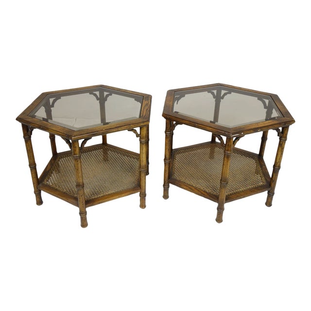 Mid 20th Century Octagon Tables - A Pair For Sale