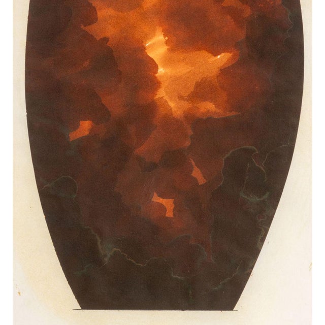Late 20th Century Joseph L. Gardella Red Abstraction Mixed Media For Sale - Image 5 of 7