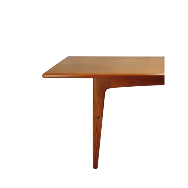 Mid-Century Modern Mid-Century Danish Teak Rectangular Coffee Table, 1960s For Sale - Image 3 of 12