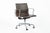 Set of 4 Eames Thin Pad Office Chairs for Herman Miller, Brown Leather Aluminum Group For Sale - Image 10 of 16