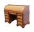 Traditional Jasper Cabinet Solid Mahogany & Elm Burl Traditional Regency Inspired 54" Roll Top Desk For Sale - Image 3 of 16