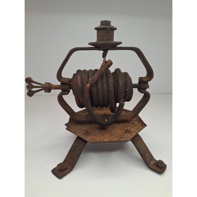 Rare 18th/19thC Hand-Forged Wrought Iron Wax Jack For Sale - Image 17 of 18
