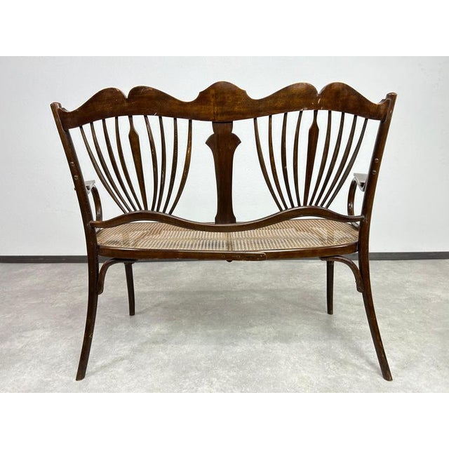 Art Nouveau Seating Group from Fischel Austria, 1920s, Set of 5 For Sale - Image 10 of 18