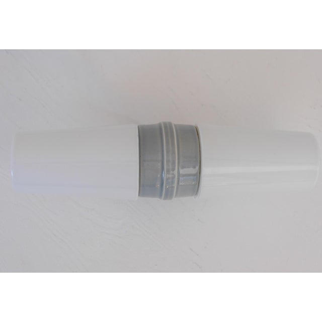 Large Mid-Century Modern Pale Grey Bathroom Sconce by Sigvard Bernadotte For Sale - Image 10 of 18