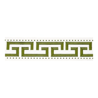 Schumacher X Paloma Contreras Margo Fret Trim In Green For Sale