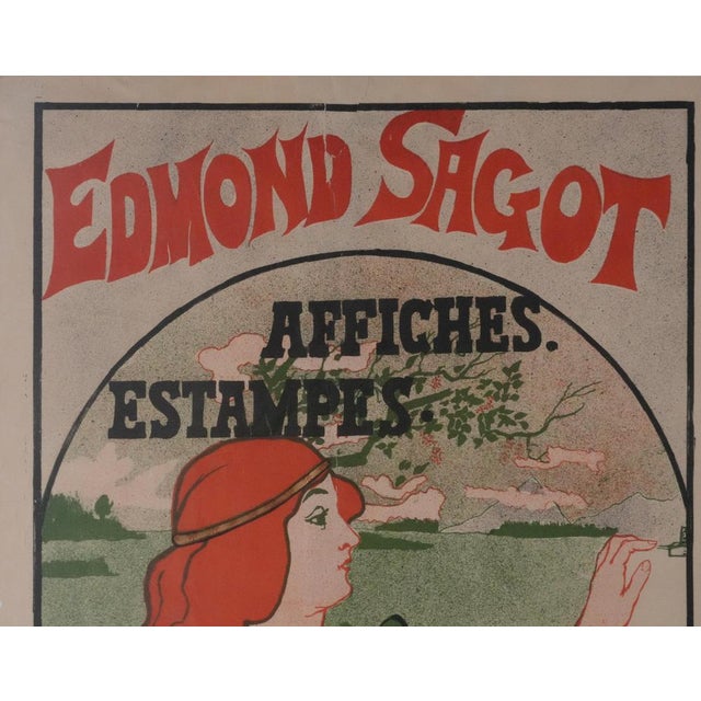 Gustave Marie, The Painter and the Print Collector, Original Signed Lithograph For Sale - Image 6 of 11