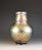 Tiffany Studios Rare Tiffany Studios Large Favrile Glass Vase – Louis Comfort Tiffany C. 1894, Iridescent Gold & Blue Swirl For Sale - Image 4 of 7