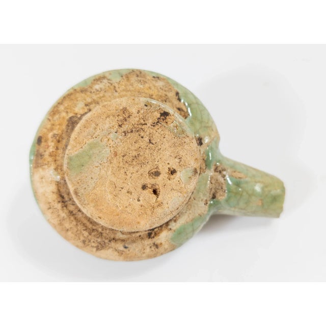 15th Century or Earlier Celadon Green Glazed Crackle Oil Lamp, Middle Eastern or Asian For Sale - Image 10 of 11