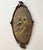 Vintage Mid-Century Abstract Gold & Black Impasto on Wood in Ornate Gilt Tall Oval Frame For Sale In Los Angeles - Image 6 of 6