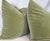 Transitional Celadon Mohair 22" Pillows-a Pair For Sale - Image 3 of 3