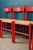 Vintage Italian Chairs in Red Lacquered Wood and Woven Straw, 1960s, Set of 4 For Sale - Image 6 of 18