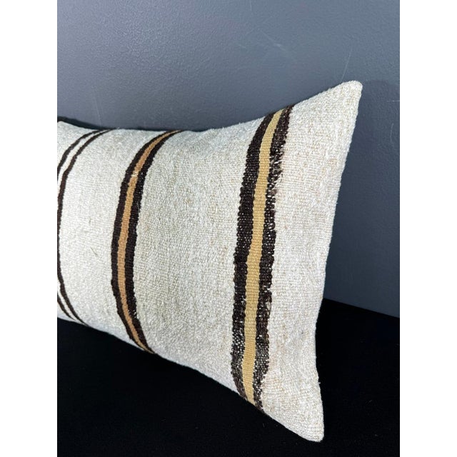 Turkish Hemp Pillow Cushion Natural Beige Brown Pillow Cushion Cover 16" x 24" #30010 Enhance your home decor with our...