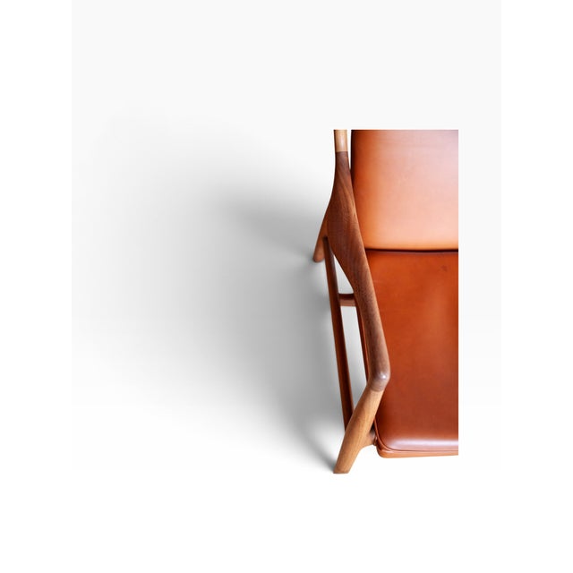 2010s Pair of Danish Finn Juhl 45 Lounge Chairs by House of Finn Juhl For Sale - Image 5 of 7
