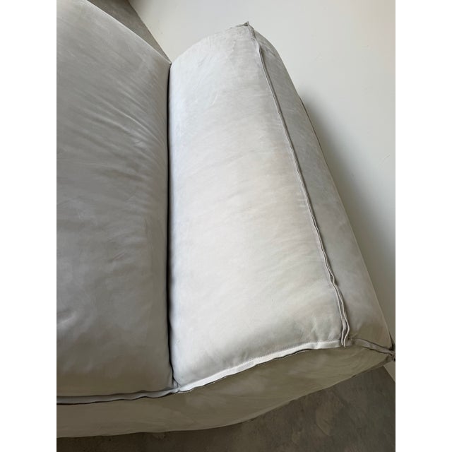 2000 - 2009 Paola Navone for Baxter “Miami Soft” Italian Leather Loveseat Sofa For Sale - Image 5 of 16