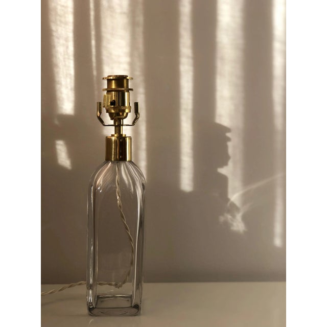 Metal Glass Table Lamp RD-1406 by Carl Fagerlund for Orrefors For Sale - Image 7 of 9