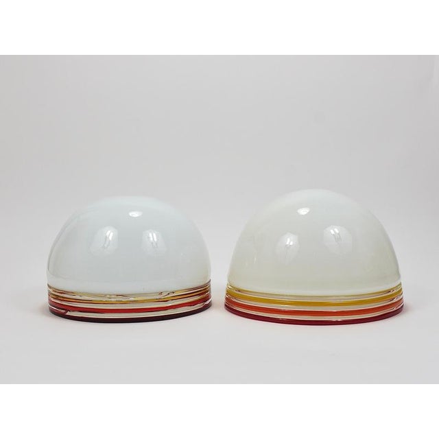 Febo Wall Lamps Sconces in Brass & Murano Glass by Roberto Pamio for Leucos, Italy, 1970s, Set of 2 For Sale - Image 17 of 18
