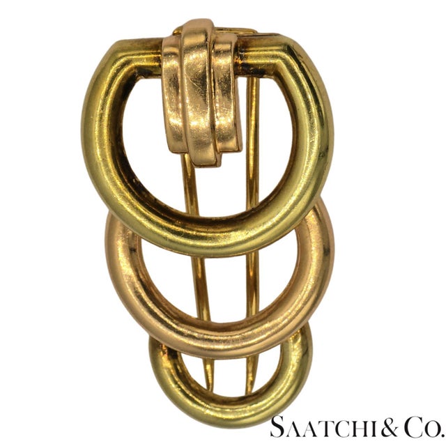 14K Yellow Gold Brooch / Pin Metal Type: 14K Yellow Gold Metal Purity: 585 Total Item Weight: 9.69 Grams Feature: Vintage...