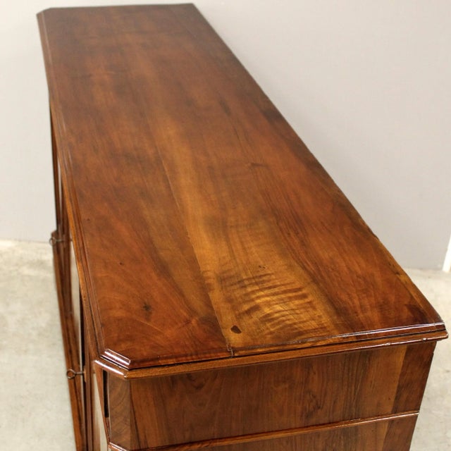 Brown Antique Sideboard in Walnut, 1800s For Sale - Image 8 of 10