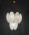 Mid-Century Modern Frosted Murano Glass Leaf Chandelier, 1970s For Sale - Image 3 of 12