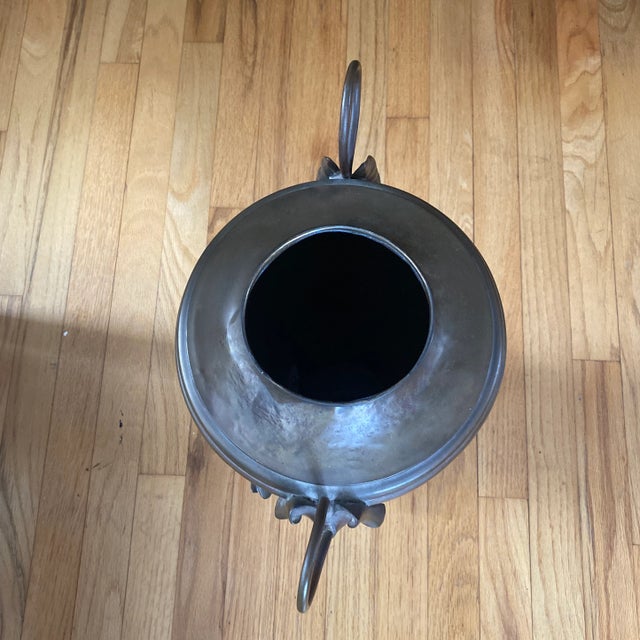 19th Century Figural Bird Copper Bronze Urn For Sale - Image 11 of 13