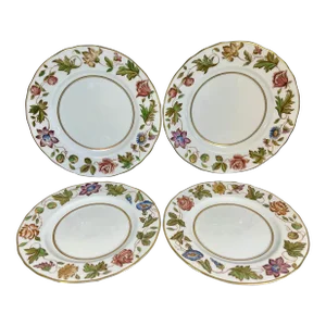 Mid 20th Century Royal Worcester Virginia Luncheon & Salad Plates- Set of 4