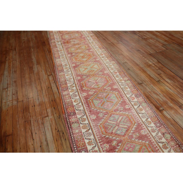 Rare 30 foot Turkish Runner from the middle of the 20th century
